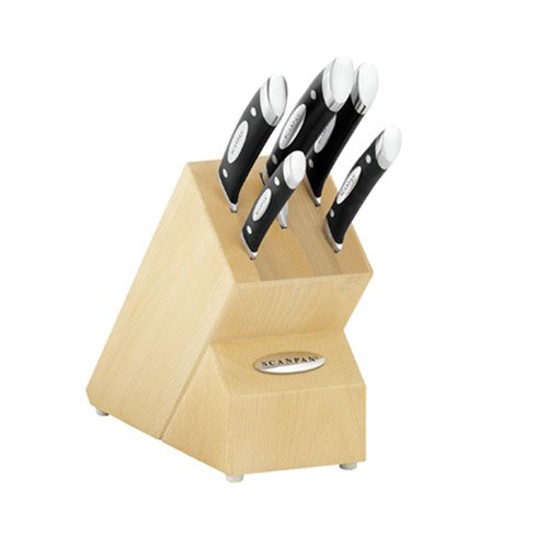 Scanpan Classic 6-Piece Knife Set with Block