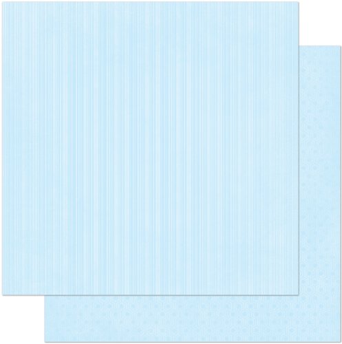 Powder Blue Stripe 12X12 Double Dot Designs Paper 