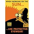Futurama Rocket USA Tin Cubicle Sign When Working On The Sun