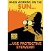 Futurama Rocket USA Tin Cubicle Sign When Working On The Sun