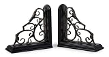 Set of 2 Country Cottage Scrolled Bookends 11