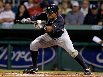 New York Yankees v Boston Red Sox, FORT MYERS, FL - MARCH 14: Curtis Granderson Photographic Poster Print by J. Meric, 12x16