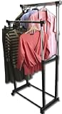 Strong Double Garment Clothes Hanging Storage Rail/Rack