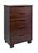 Baby Miro Modo 5 Drawer Dresser in Espresso
