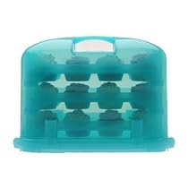 Cupcake Courier 36-Cupcake Plastic Storage Container, Soft Blue Sky