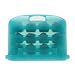 Cupcake Courier 36-Cupcake Plastic Storage Container, Soft Blue Sky