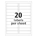 Avery Easy Peel Clear Shipping Labels for Inkjet Printers, 1 x 4 Inches, Pack of 200 (18661)