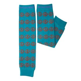 Huggalugs Organic Legwarmers (Peace Brilliant)