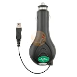 HTC Hero Rubberized Retractable Car Charger