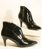 Produkt-Bild: Damen Stiletto Lack Kurz Stiefelette schwarz