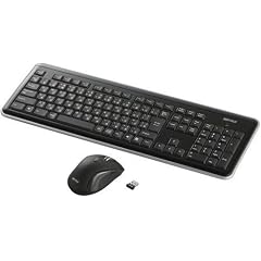 BUFFALO 無線キーボード 2.4GHz USB パンタグラフ ブラック マウスセット BSKBW05BK