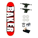 Baker Team Pro Logo White 8.0 Skateboard Deck Complete