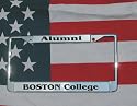 Boston College Chrome Laser Engraved License Plate Frame