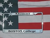 Boston College Chrome Laser Engraved License Plate Frame