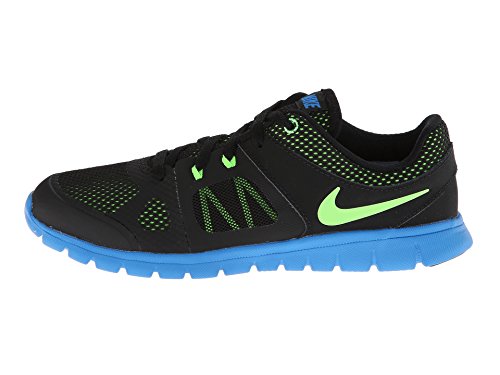Nike Boy's Flex 2014 Run Running Shoes (6.5 M US Big Kid, Black/Black/Photo Blue/Electric Green)