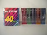 KHypermedia Slim Jewel Cases (Neon, 40-Pack)