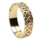 Mens Closed Celtic Knot Wedding Band - Made in Ireland