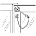 Sliding door pin lock