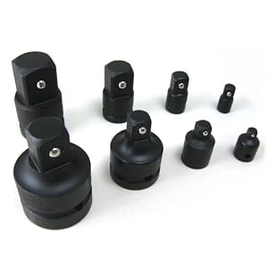 Neiko Professional Grade 8-Piece Impact Socket and Adapters - Reducer Set by 