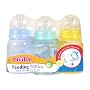 Nuby Tinted Bottle, Colors May Vary, 3 Pack, 4 Ounce