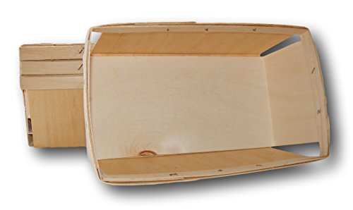 Wooden Craft Baskets (4 X 5 X 9 Inches)- 4 Count