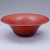 洗面ボール 陶器 鉄赤 置き型直径330ミリ