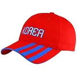 Korea Hats : adidas Korea Red 2010 World Cup 3-Stripe Adjustable Hat Korea Hats : adidas Korea Red 2010 World Cup 3-Stripe Adjustable Hat