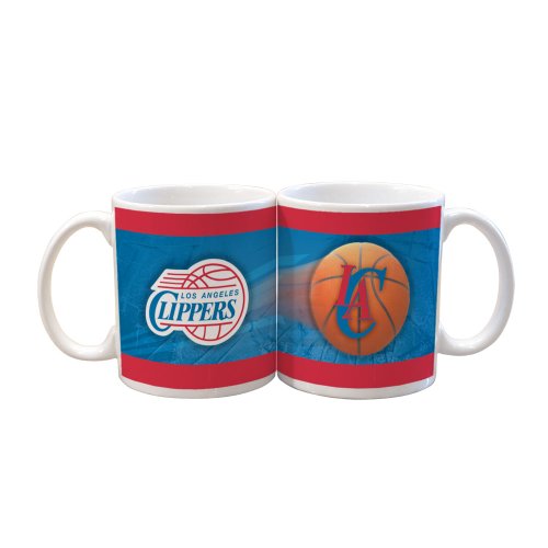 NBA Los Angeles Clippers 2 Pack 11oz White SportsBall Mug