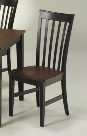 Home Styles 5173 80 CH 19 Seat Two Side Chairs in Black and Cherry Finish