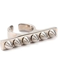 Giuseppe Zanotti Sterling Silver Finish Spike Ring