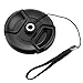 CowboyStudio 72mm Center Pinch Snap-on Lens Cap for Nikon Lens Replaces LC 72 - Includes Lens Cap Holder