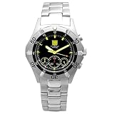 ELGIN （エルジン） トリプルリング 100Ｍ防水 クロノダイバー メンズ ウォッチ ブラック文字盤 FK1332S-Bの画像