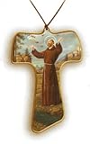 St. Francis Necklace with Cord, 2 x 1.5