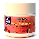 La Bella Rosa Mosqueta Rose Hip Oil with Vitamin-E Cream 4 oz. Jar