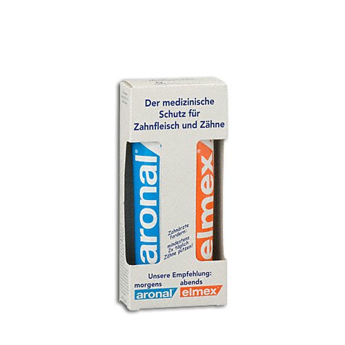Aronal Elmex Mundhygieneset Zahnpasta 2x75 ml