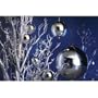 Snowfall - Set of 5 Silver Lighted LED Christmas Snowballs 80MM
