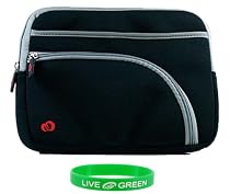 Non-OEM Amazon Kindle DX 9.7 Tri-Pocket Sleeve Case - Black
