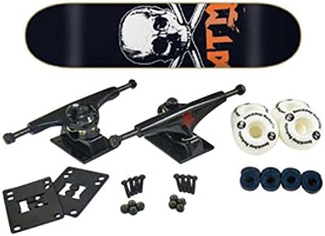 ATM Skateboards Neon Skull Complete Board, 8