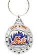 Pewter MLB Team Logo Key Ring - New York Mets - NY Mets