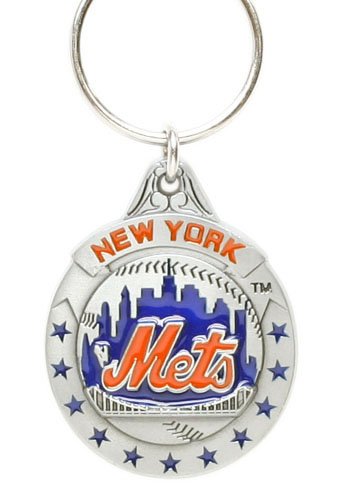 Pewter MLB Team Logo Key Ring - New York Mets - NY Mets