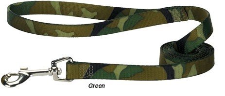 GREEN - 6 FOOT - Camo Dog Leads