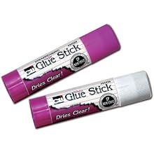 Charles Leonard Inc. Glue Sticks, 0 .74 Ounce, White, 94074)