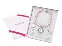 Henley Damenuhr,Damen/Mädchen Perlen & Charms Armband Uhr,Herz,Stern,Rosa,Silber,inklusive Geschenkbox/Uhrenbox