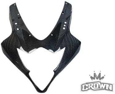 Crown Moto USA 3K Carbon Fiber Upper Nose Fairing Fits Suzuki GSXR 1000 (2005 - 2006)