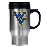West Virginia Mountaineers 16oz Stainless Steel Travel Mug