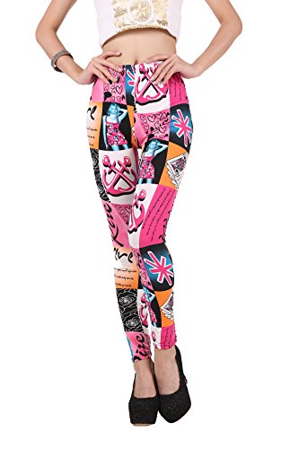 Sunnydate Women Fall 2015 New Fashion Variaty Colorful Printed Leggings