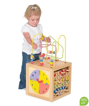 Wooden Activity Cube 