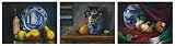 01165 Artwork Collection Home Decor Gourmet World Kitchen by Alfonso Valdes 3 Panel Canvas Art