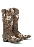 Lane Boots Sweet Caroline in Brown Stitching Cowgirl Boots