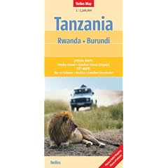 Tanzania, Rwanda, Burundi Nelles Map (Nelles Maps): Special Maps: Pemba Island, Zanzibar Island (Unguja). City Maps: Dar es Salaam, Arusha, Zanzibar-Stonetown